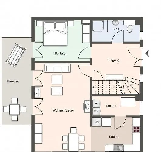 Feriehus Reetdachhaus Duenenkoog Reetdachhaus Duenenkoog Tating